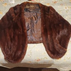 Vintage fur shrug